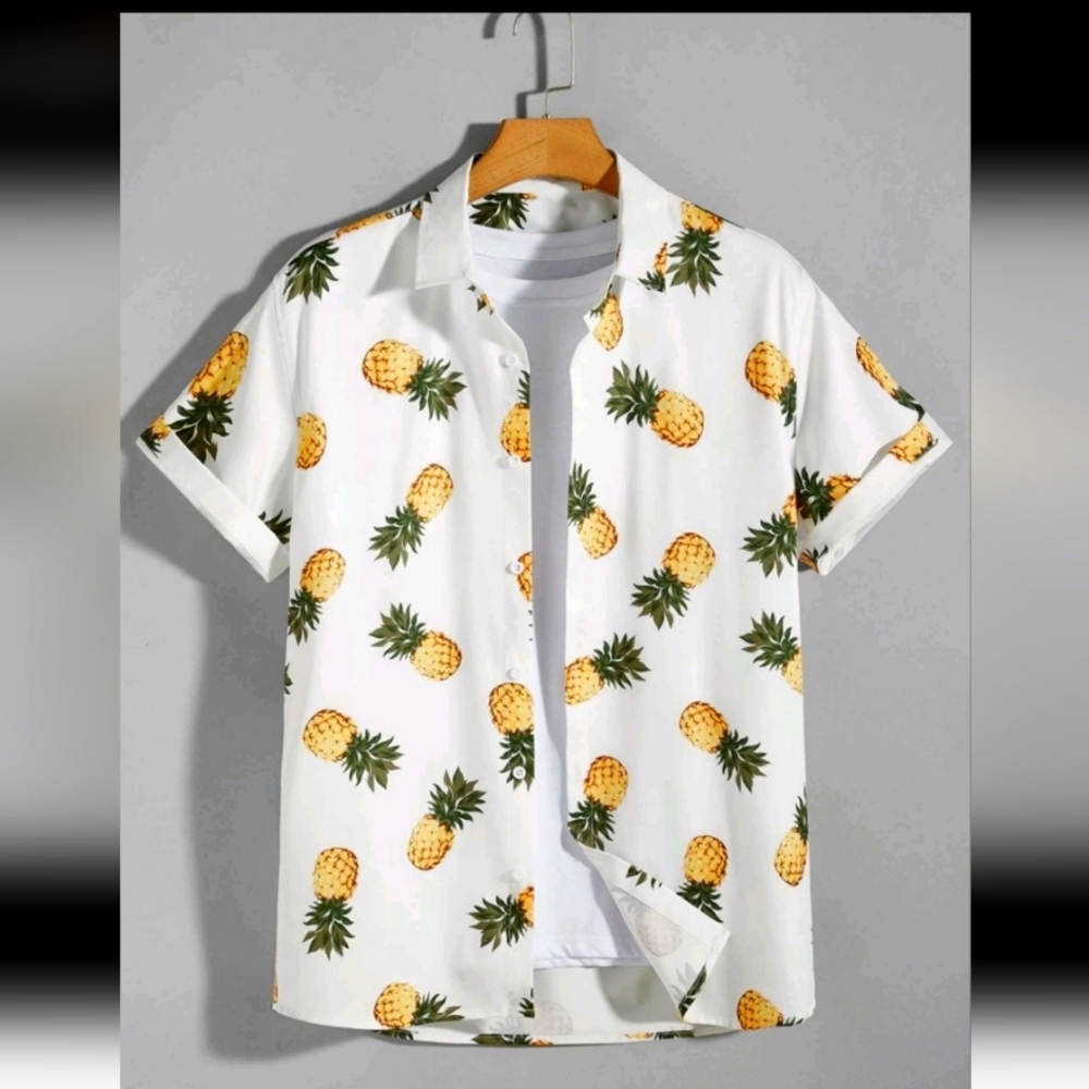 Men's Pineapple Print Shirt